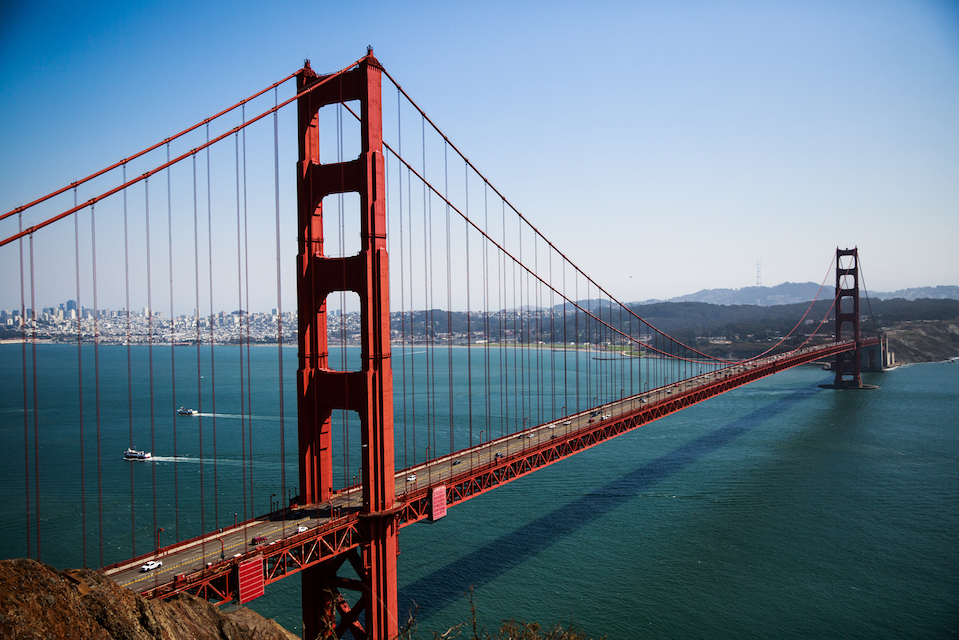 The Golden Gate Bridge in San Francisco, California, September 6, 2016.